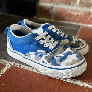 Toddler Slip On Camo Vans with Faux Laces